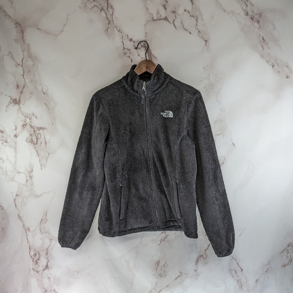 The North Face Jacket Women Small Black Fleece Full Zip Fuzzy Sherpa Osito Oso - Picture 1 of 9
